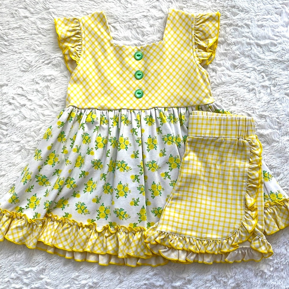 Serendipity by Shrimp and Grits Kids Shorts set